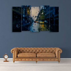 Multiple Frames Beautiful Water Drops Wall Painting for Living Room